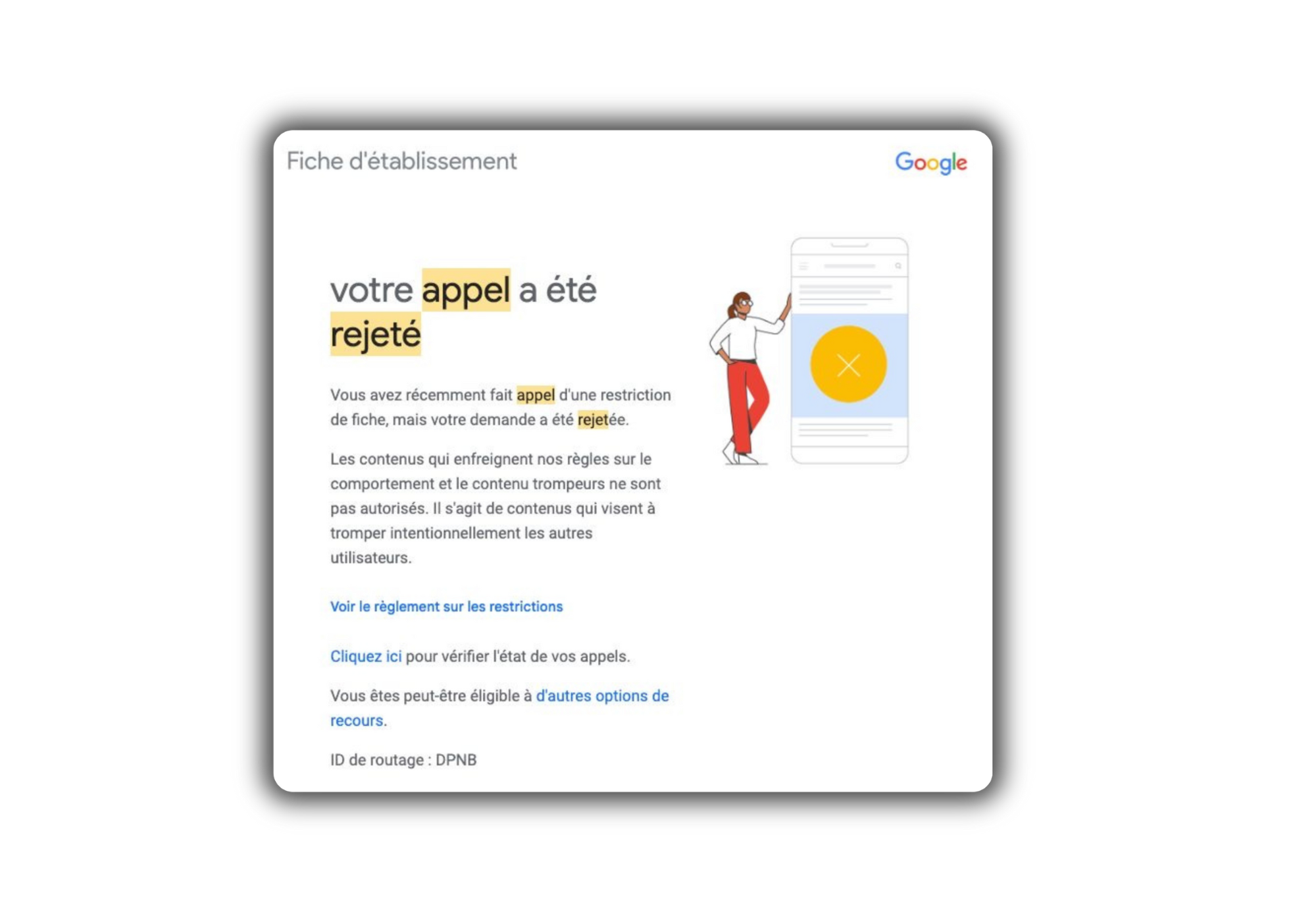 rétablissement fiche